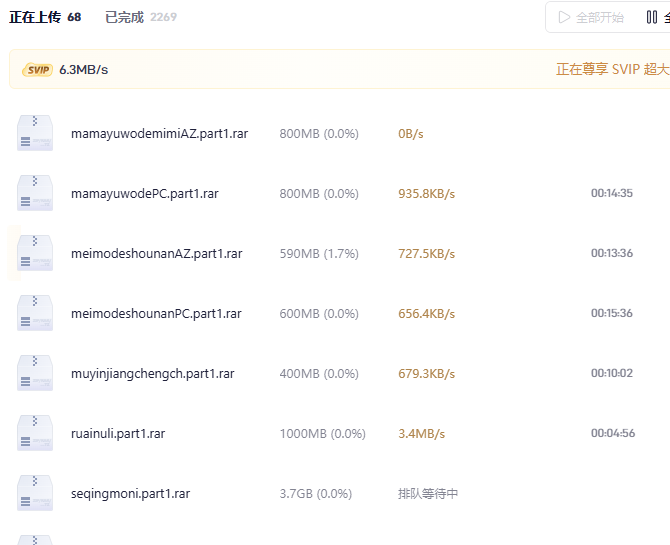 夸克等明天吧 跟新的到时候一起上传 现在还在传-春日ACG